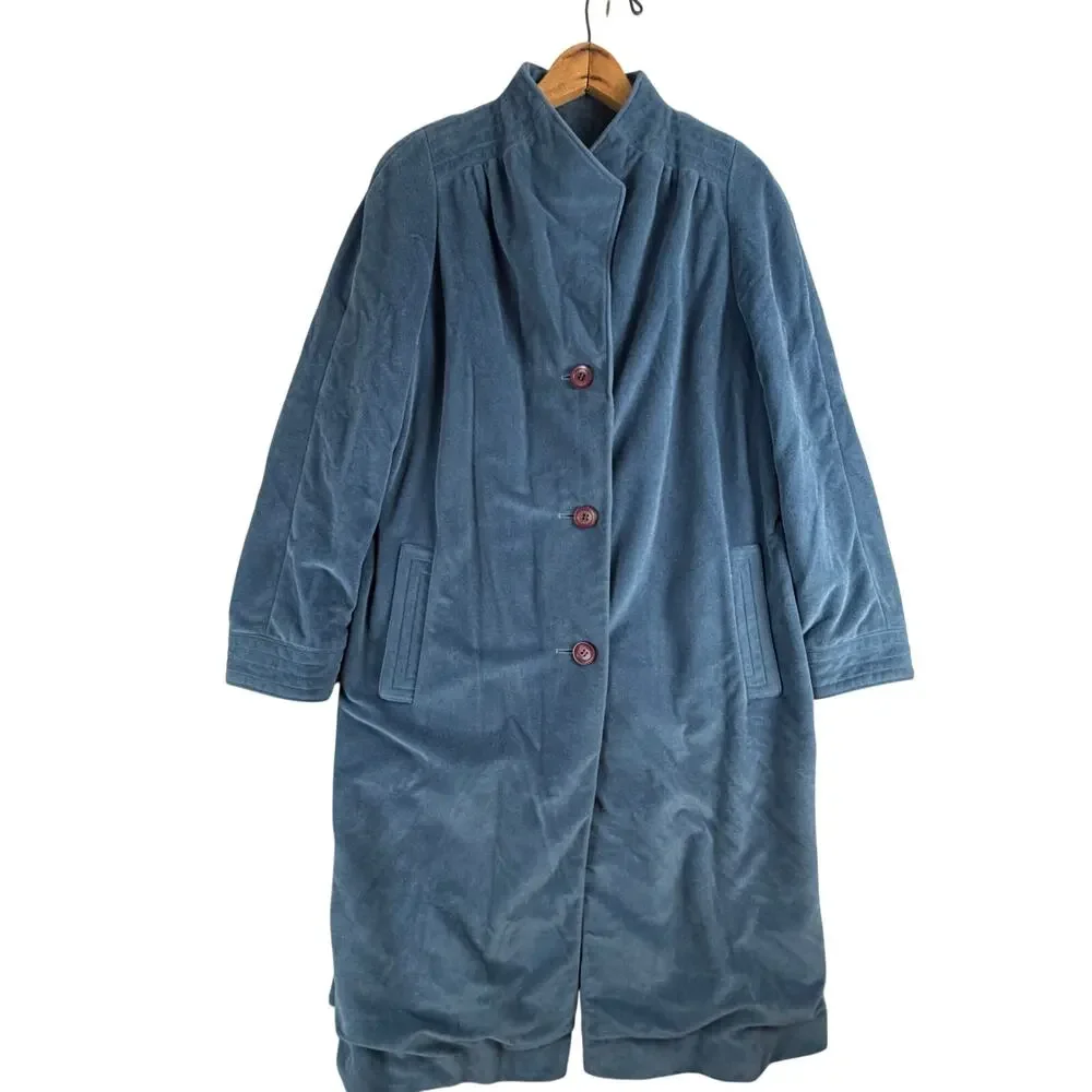 VTG Lorendale by‎ Bromleigh Coat Womens Single Breasted Navy Wool Small